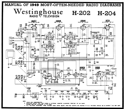 H-204 Ch= V-2128-2; Westinghouse El. & (ID = 103363) Radio