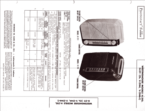 H-210 Ch= V-2144-1; Westinghouse El. & (ID = 2629293) Radio