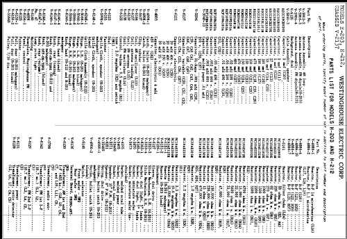 H-212 Ch= V-2137; Westinghouse El. & (ID = 319138) Radio