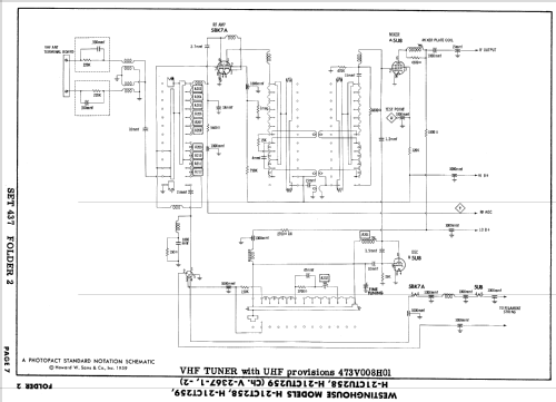 H-21CTU258 Ch= V-2367-2; Westinghouse El. & (ID = 879013) Fernseh-E