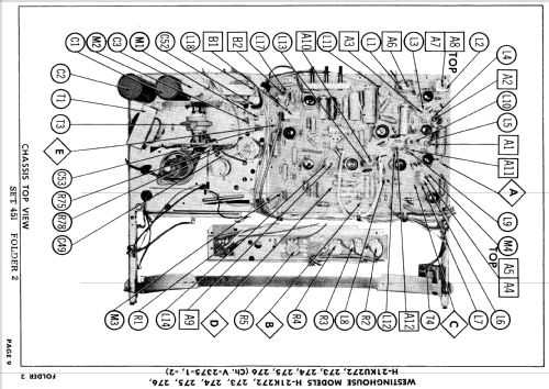 H-21K272, H-21K273, H-21K274 Ch= V-2375-1; Westinghouse El. & (ID = 622558) Televisore