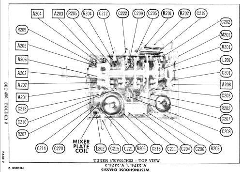 H-21T264 Ch= V-2374-1; Westinghouse El. & (ID = 901861) Television