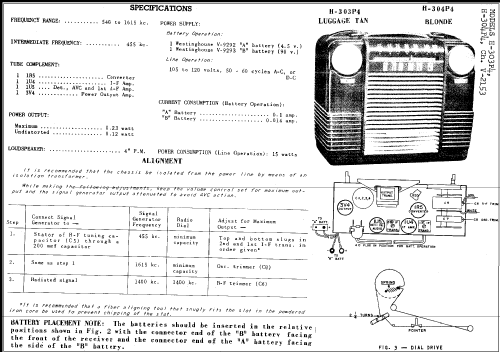 H-304P4 Ch= V-2153; Westinghouse El. & (ID = 277579) Radio