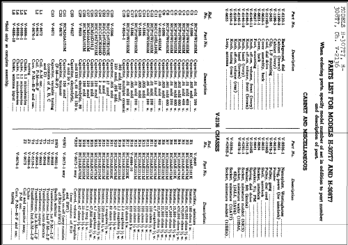 H-307T7 Ch= V-2136; Westinghouse El. & (ID = 259820) Radio