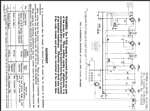 H-310T5U CH= V-2161-U; Westinghouse El. & (ID = 259847) Radio