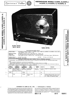 H-321T5U Ch= V-2157-1U; Westinghouse El. & (ID = 2809621) Radio
