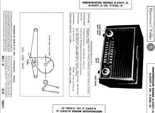 H-324T7 Ch= V-2136-2; Westinghouse El. & (ID = 513990) Radio