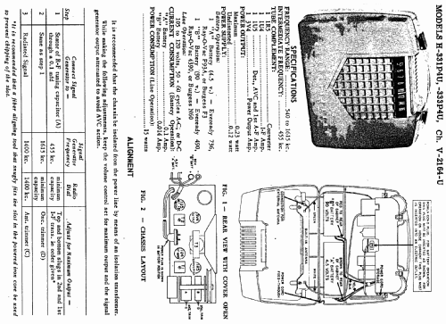 H-333P4 Ch= V-2164U; Westinghouse El. & (ID = 594456) Radio