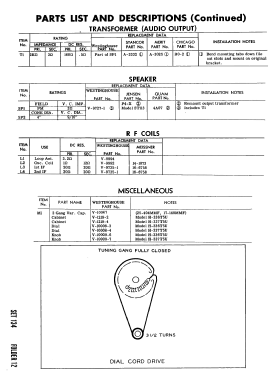 H-336T5U Ch= V-2157-U; Westinghouse El. & (ID = 2924001) Radio