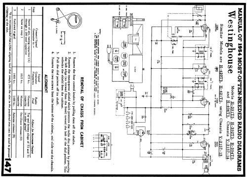 H-394T5 Ch= V-2157-14 )V215714); Westinghouse El. & (ID = 188696) Radio