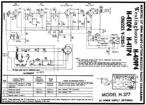 H-411P4 Ch= V-2185-1; Westinghouse El. & (ID = 188887) Radio