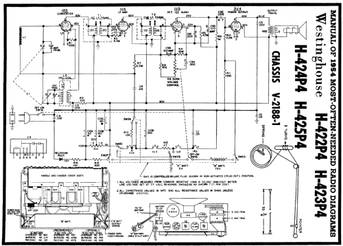 H-423P4 Ch= V-2188-1; Westinghouse El. & (ID = 188977) Radio