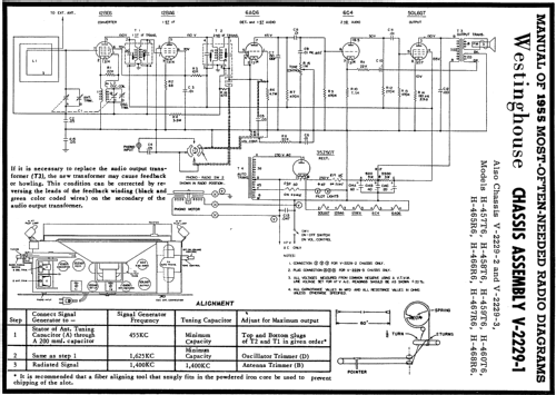 H-457T6 Ch=V-2229-2; Westinghouse El. & (ID = 122634) Radio