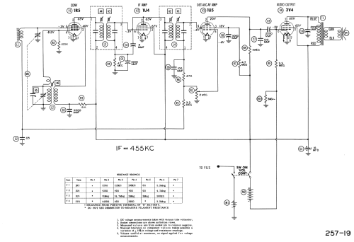 H-461P4 Ch= V-2182-2; Westinghouse El. & (ID = 958767) Radio