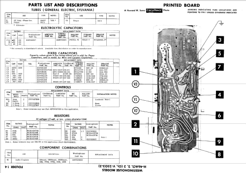 H-46AC3 Ch= V-2503-3; Westinghouse El. & (ID = 602582) Sonido-V