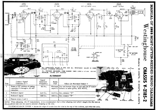 H-494P4 Ch=V-2185-2; Westinghouse El. & (ID = 122354) Radio