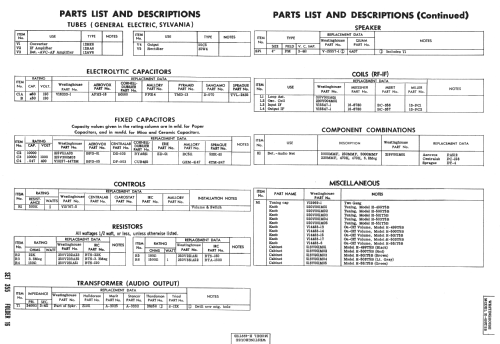 H-500T5B Ch= V-2259-2; Westinghouse El. & (ID = 984628) Radio