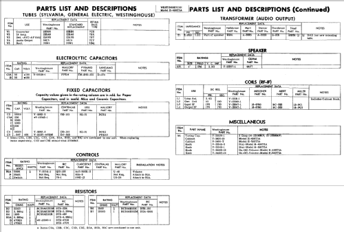 H-502T5A Ch=V-2238-1; Westinghouse El. & (ID = 1513740) Radio