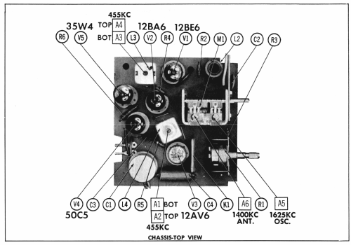 H-503T5B Ch= V-2259-2; Westinghouse El. & (ID = 984635) Radio