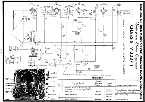 H-506P4 Ch=V-2237-1; Westinghouse El. & (ID = 122440) Radio