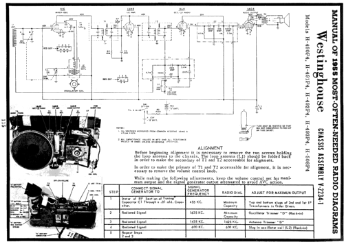 H-508P4 Ch= V2234-1; Westinghouse El. & (ID = 122344) Radio