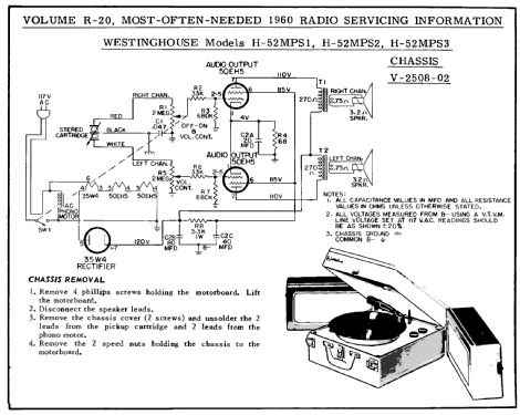 H-52MPS2 Ch= V-2508-02; Westinghouse El. & (ID = 186269) Ton-Bild