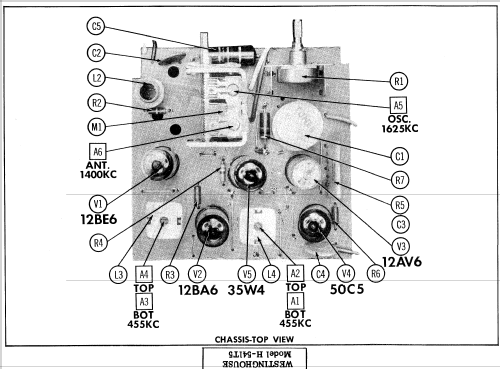 H-546T5 Ch=V-2259-1; Westinghouse El. & (ID = 514938) Radio