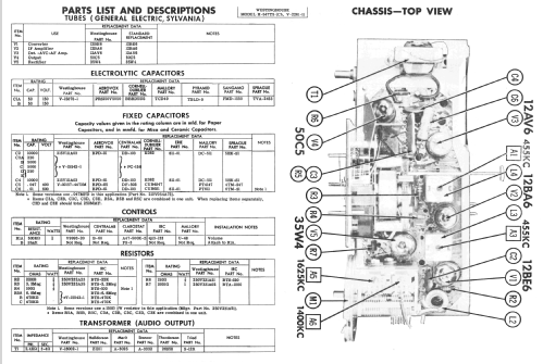 H-547T5 Ch=V-2261-1; Westinghouse El. & (ID = 2336315) Radio