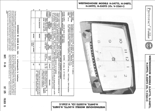 H-549T5 Ch=V-2261-1 ; Westinghouse El. & (ID = 2336309) Radio