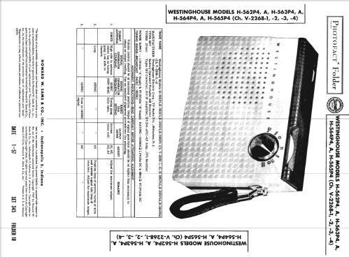 H-565P4 Ch= V-2268-2; Westinghouse El. & (ID = 1461106) Radio