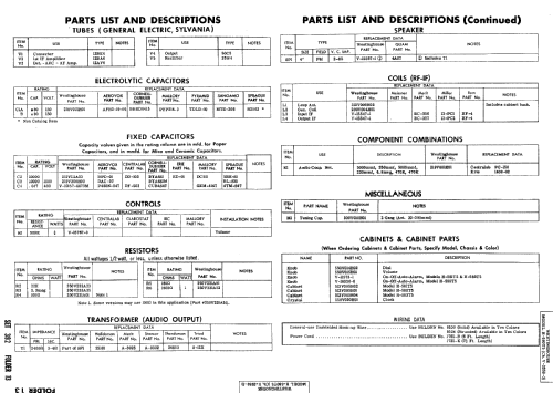 H-583T5 Ch= V-2259-3; Westinghouse El. & (ID = 514908) Radio