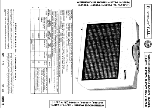 H-598P4 Ch= V-2271-1; Westinghouse El. & (ID = 513778) Radio