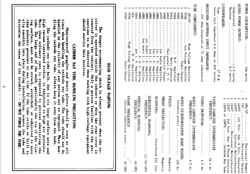 H-605T12 Ch= V-2150-101; Westinghouse El. & (ID = 1212517) Television