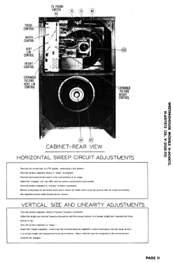 H-606K12 Ch= V-2150-111; Westinghouse El. & (ID = 2828010) Télévision