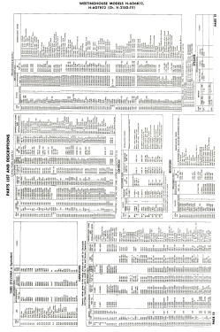 H-607K12 Ch= V-2150-111; Westinghouse El. & (ID = 2828049) Television