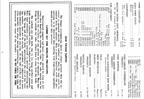 H-609T10 Ch= V-2150-94C; Westinghouse El. & (ID = 1216096) Television