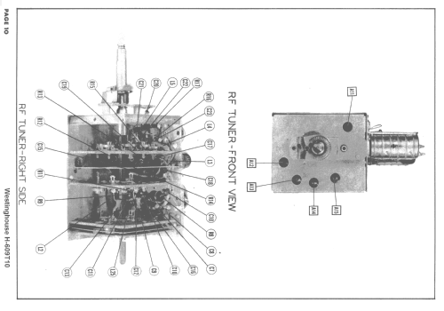 H-609T10 Ch= V-2150-94C; Westinghouse El. & (ID = 1666808) Television