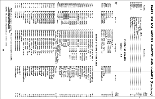 H-610T12 Ch= V-2150-136; Westinghouse El. & (ID = 1209670) Television