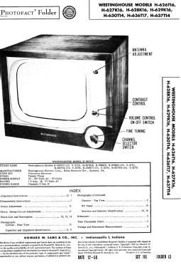 H-627K16 Ch= V-2171; Westinghouse El. & (ID = 2803651) Television