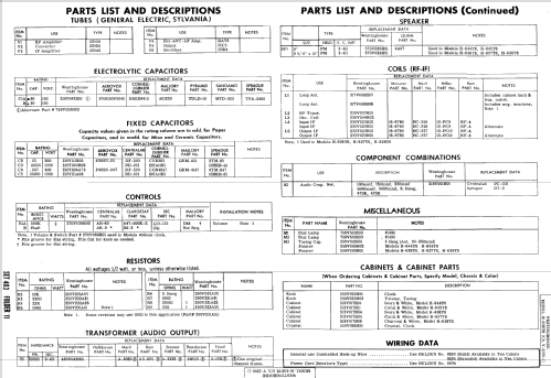 H-638T6 Ch= V-2391-1; Westinghouse El. & (ID = 818216) Radio