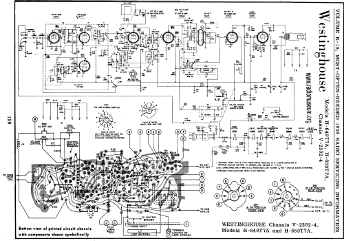 H-649T7A Ch= V-2392-4; Westinghouse El. & (ID = 60769) Radio