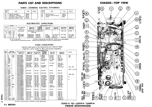 H-649T7A Ch= V-2392-4; Westinghouse El. & (ID = 719546) Radio