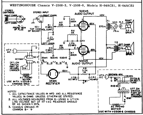 H-64ACS1 Ch= V-2508-6; Westinghouse El. & (ID = 149515) Enrég.-R