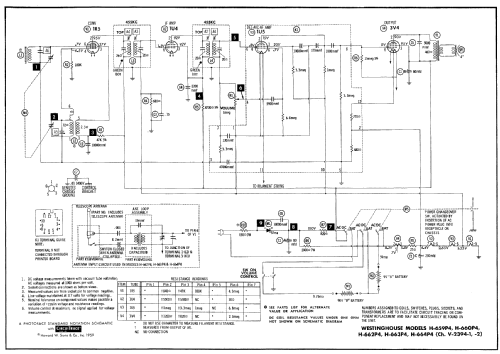 H-659P4 Ch= V-2394-1; Westinghouse El. & (ID = 513795) Radio