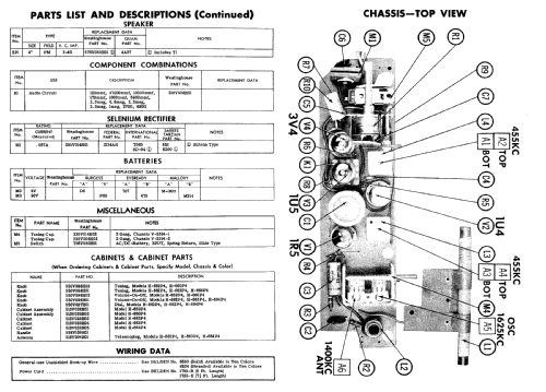 H-659P4 Ch= V-2394-1; Westinghouse El. & (ID = 513796) Radio