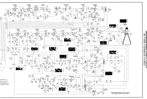 H-661C17 Ch= V-2203-1, V-2180-3; Westinghouse El. & (ID = 3015207) TV Radio