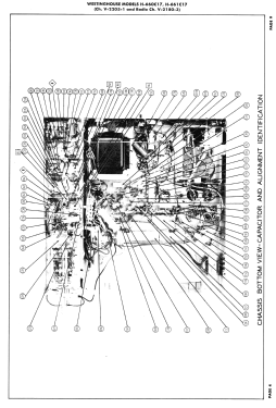 H-661C17 Ch= V-2203-1, V-2180-3; Westinghouse El. & (ID = 3015215) TV Radio