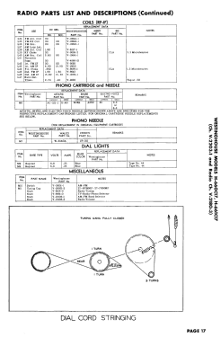 H-661C17 Ch= V-2203-1, V-2180-3; Westinghouse El. & (ID = 3015224) TV Radio