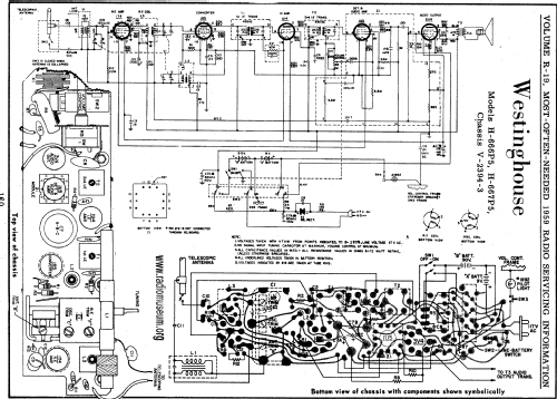 H-666P5 Ch= V-2394-3; Westinghouse El. & (ID = 60743) Radio