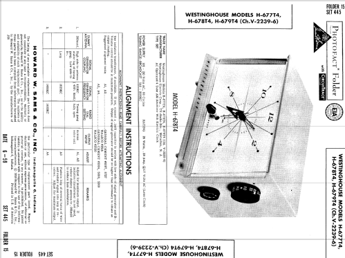 H-677T4 Ch= V-2239-6; Westinghouse El. & (ID = 693716) Radio